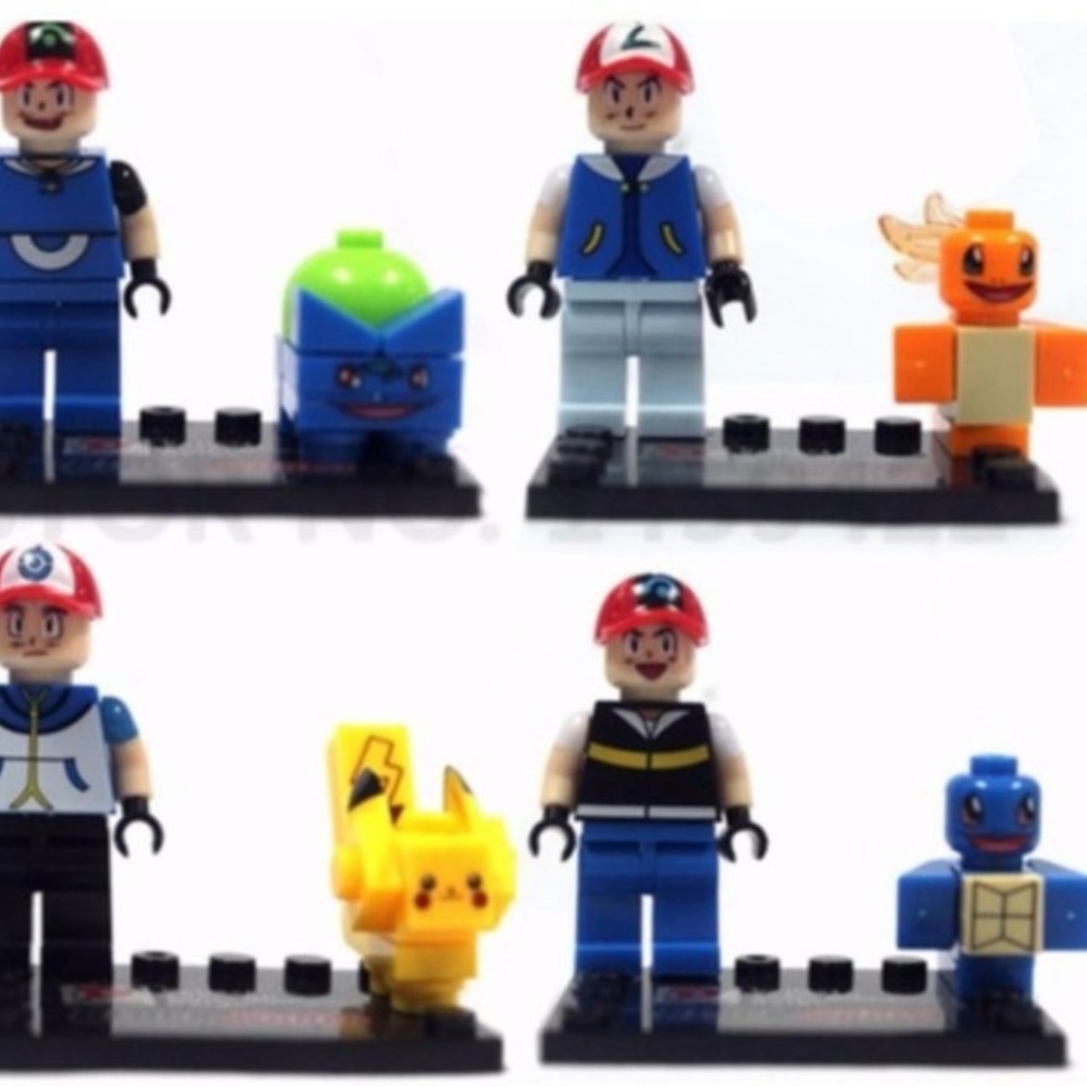 Pokemon 8 Figure Building Blocks Set Pikachu